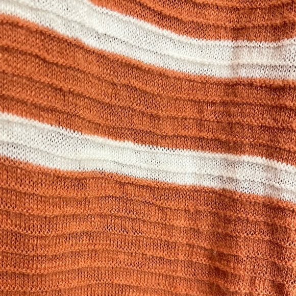 Madewell Orange Stripe Ryder Cardigan - Picture 11 of 11